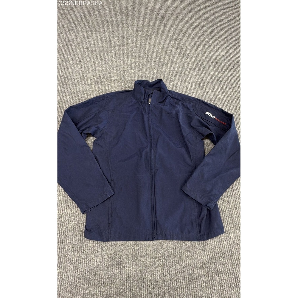 Polo Ralph Lauren Boys Navy Blue Performance Windbreaker Jacket Sz L (16/18)